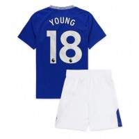 Maglia Calcio Everton Ashley Young #18 Prima Divisa Bambino 2024-25 Manica Corta (+ pantaloncini)